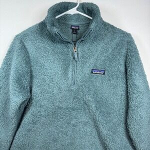 Patagonia Los Gatos 1/4 Zip Fleece Pullover Teal Blue 25235 Women Medium‎